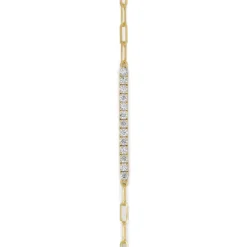 Jewels Aficionado Diamond And Yellow Gold Paperclip Chain Bracelet -Horaluxis Sales Store wjewel jf275 yg jewels aficionado 41327133393140
