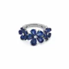 Jewels Aficionado Blue Sapphire Flower Ring