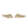 Jewels Aficionado Yellow And White Diamond Ear Climbers