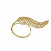 Jewels Aficionado Yellow Gold Diamond Set Feather Ring
