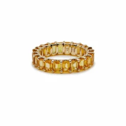 Jewels Aficionado Yellow Sapphire Eternity Band